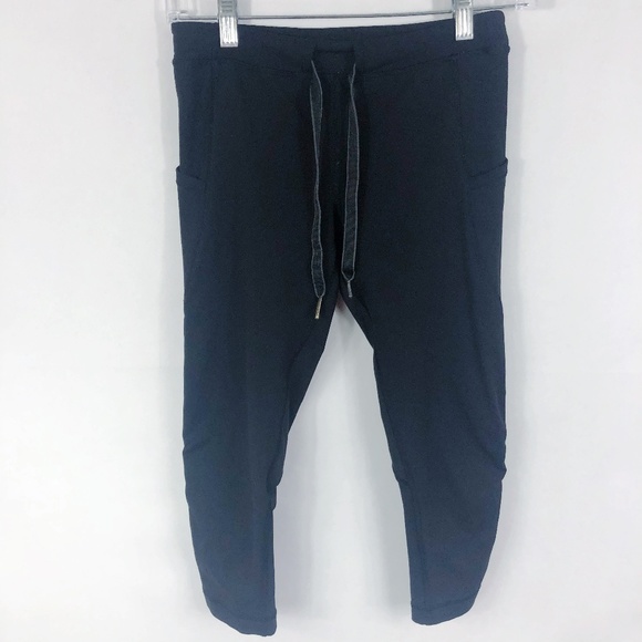 lululemon athletica Pants - Lululemon | Tie Front Cropped Leggings in Black